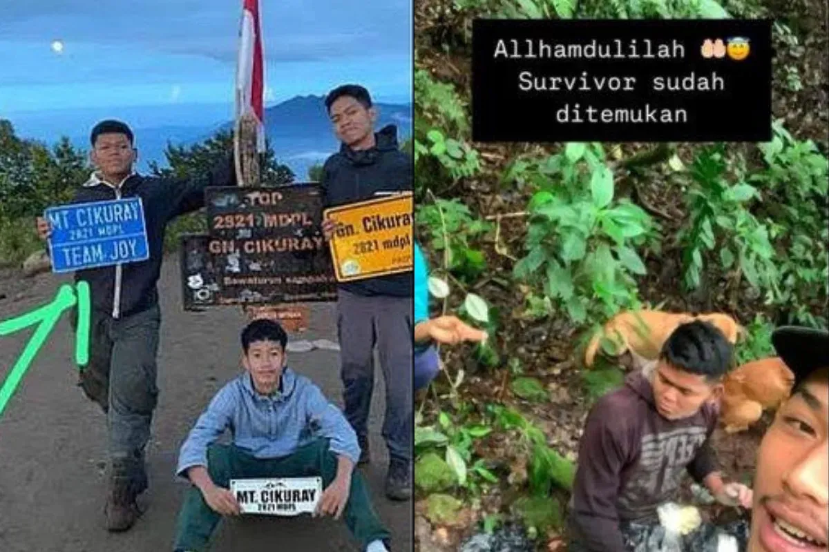 Elang Guntur Pratama, pendaki asal Karawang yang hilang di Gunung Cikuray berhasil ditemukan. (Sumber: Istimewa)