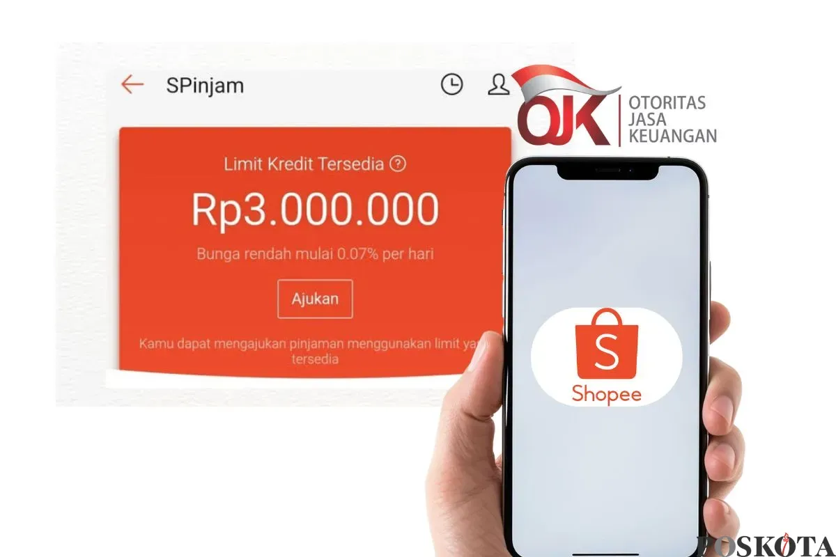 Begini cara pinjam uang di aplikasi Shopee mudah dan aman. (Sumber: Poskota/Faiz)