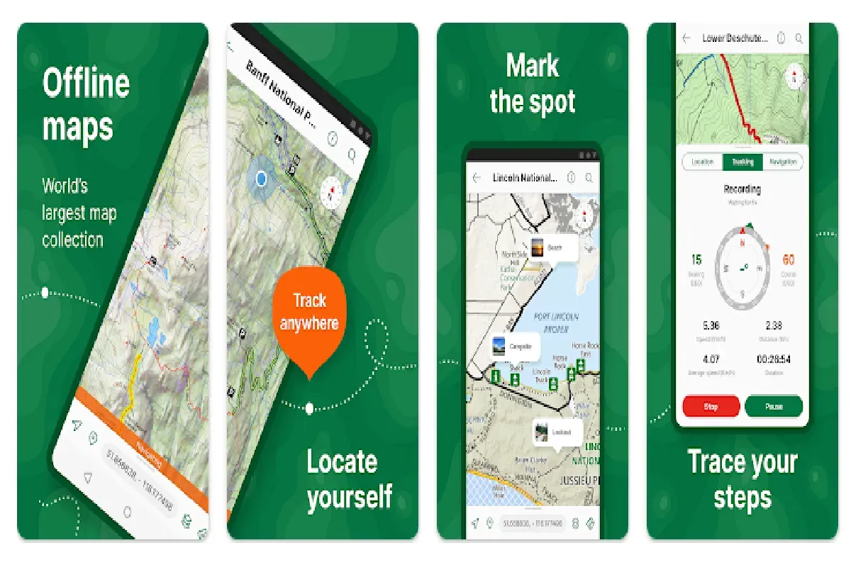 Maps offline untuk trekking, nikmati perjalanan dengan aman. (Sumber: play.google.com/AvenzaMaps)