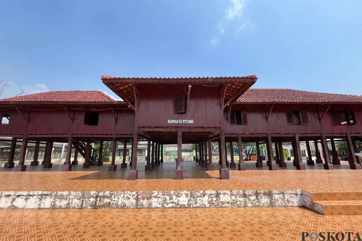 Cagar Budaya Rumah Si Pitung di Jalan Kampung Marunda Pulo 2 RT 02 RW 07, Cilincing, Jakarta Utara, Sabtu, 17 Mei 2025. (Sumber: Poskota/Pandi Ramedhan)