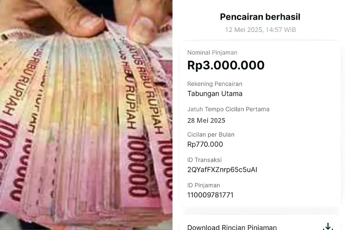 Meskipun mudah diakses, masyarakat harus tetap waspada terhadap aplikasi pinjol ilegal yang mencairkan dana tanpa verifikasi data ketat. (Sumber: Facebook/Aksi Galbay)