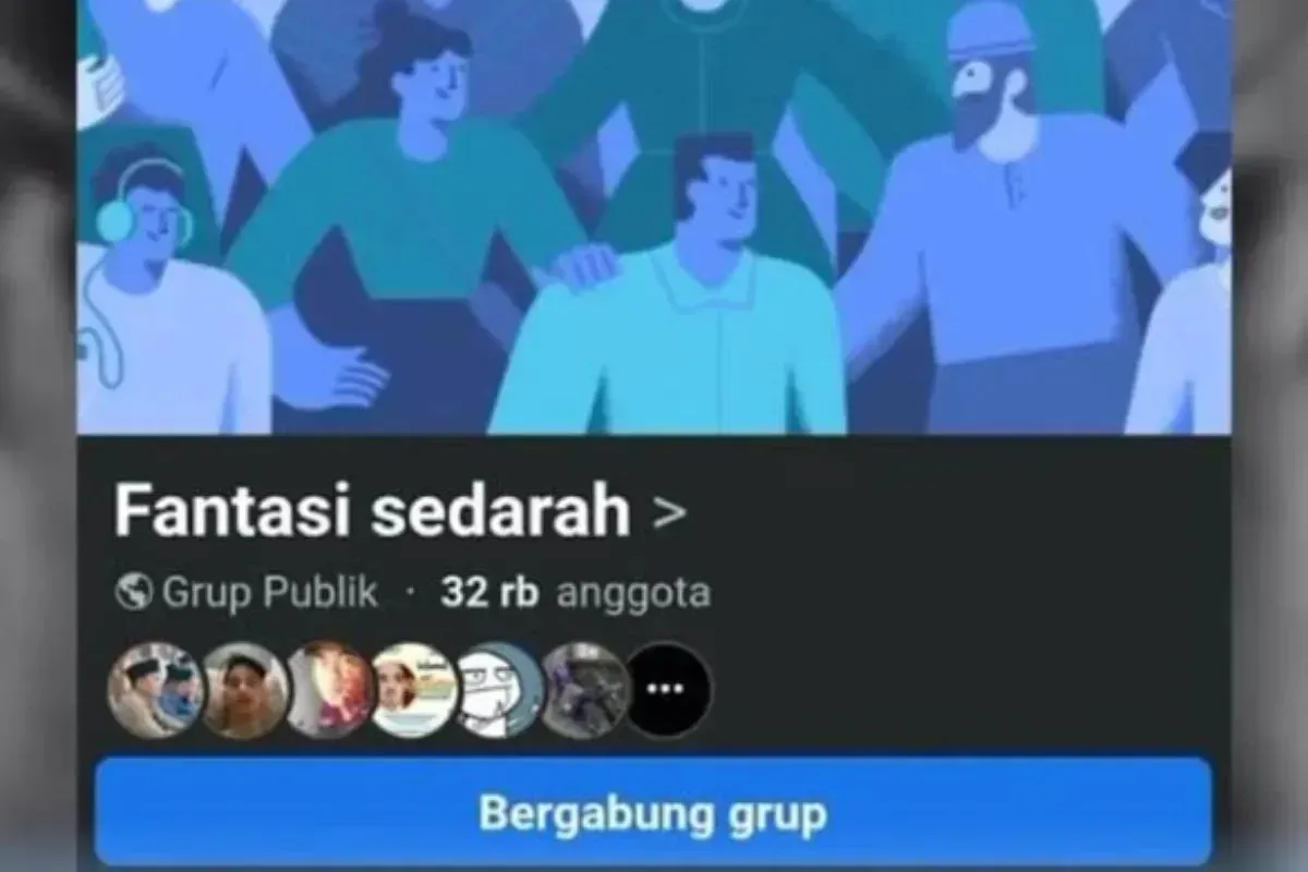 Grup Facebook Fantasi Sedarah yang heboh dikecam masyarakat. (Sumber: Istimewa)