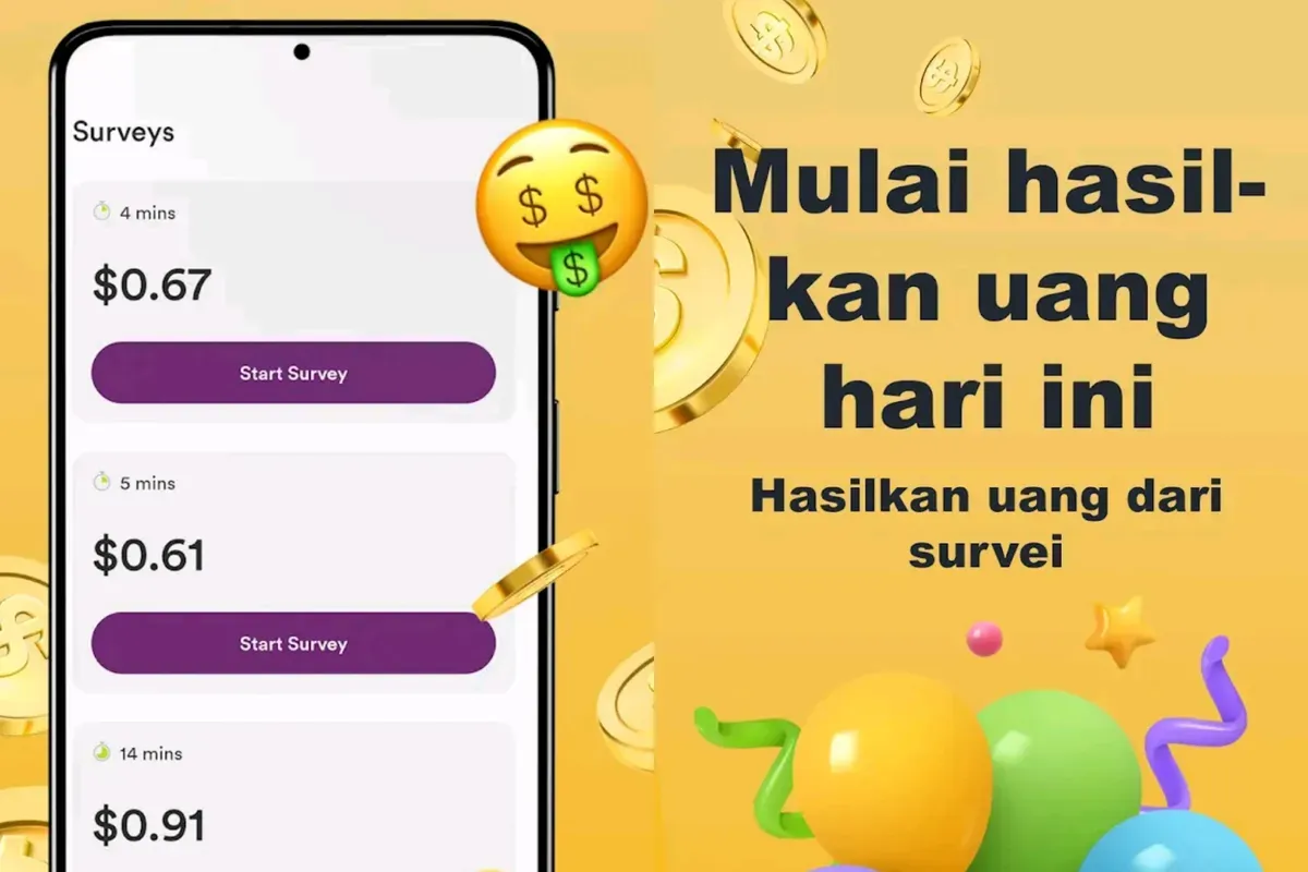 Aplikasi penghasil uang Golden Surveys yang berbentuk aplikasi pengisian survei berhadiah. (Sumber: Play Store)