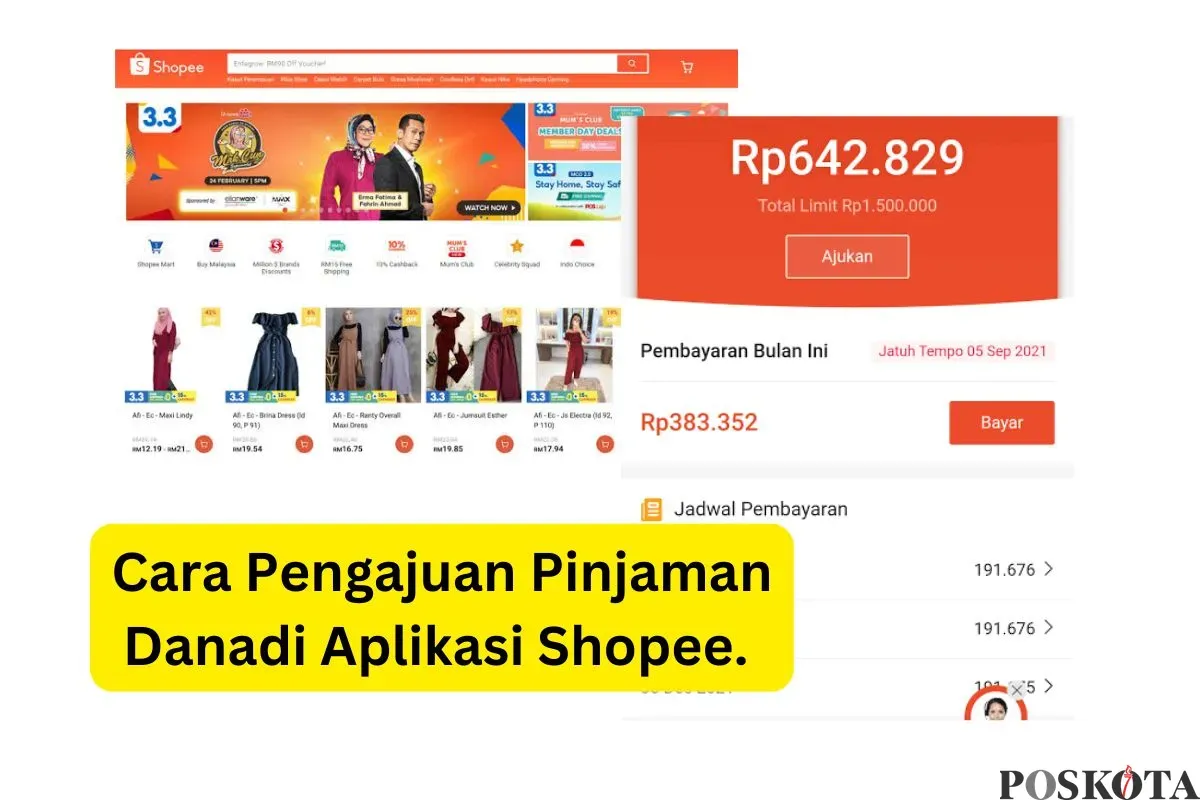 Simak cara pengajuan pinjaman online di aplikasi Shopee, lengkap syarat, cara aktivasi, dan cara pengajuan pinjamannya. (Sumber: Poskota/Faiz)
