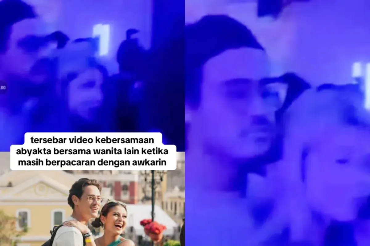 Ilustrasi video berdurasi 21 detik yang viral di medsos serta memunculkan spekulasi Abyakta Ernoult selingkuh  dari Awkarin. (Sumber: TikTok/@chezeekake)