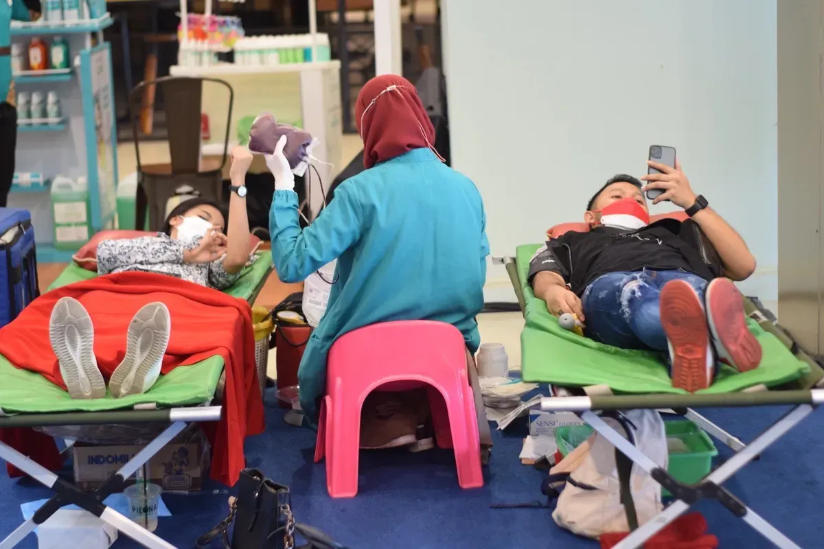 Rangkaian Kegiatan PMI Kota Tangerang yang menyediakan layanan transfusi darah ke masyarakat. (Sumber: Humas PMI Kota Tangerang)