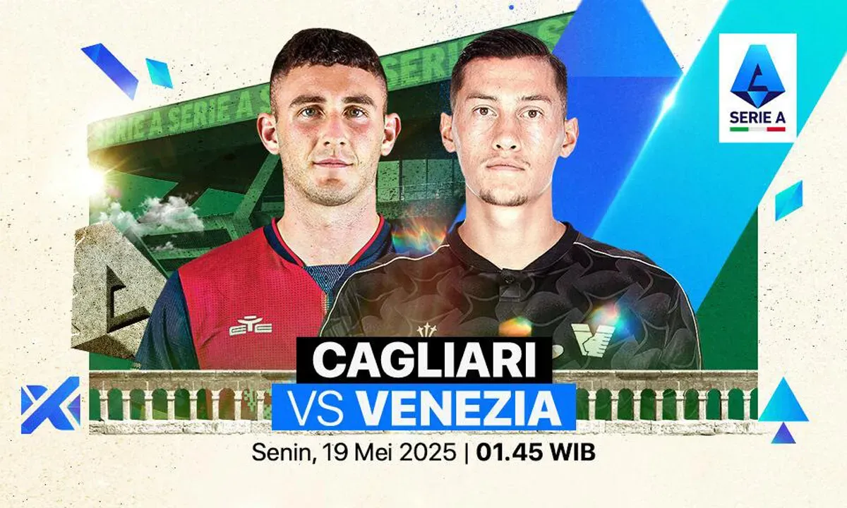 Info live streaming Cagliari vs Venezia di giornata 37 Serie A Liga Italia 2024-25. (Sumber: Vidio)