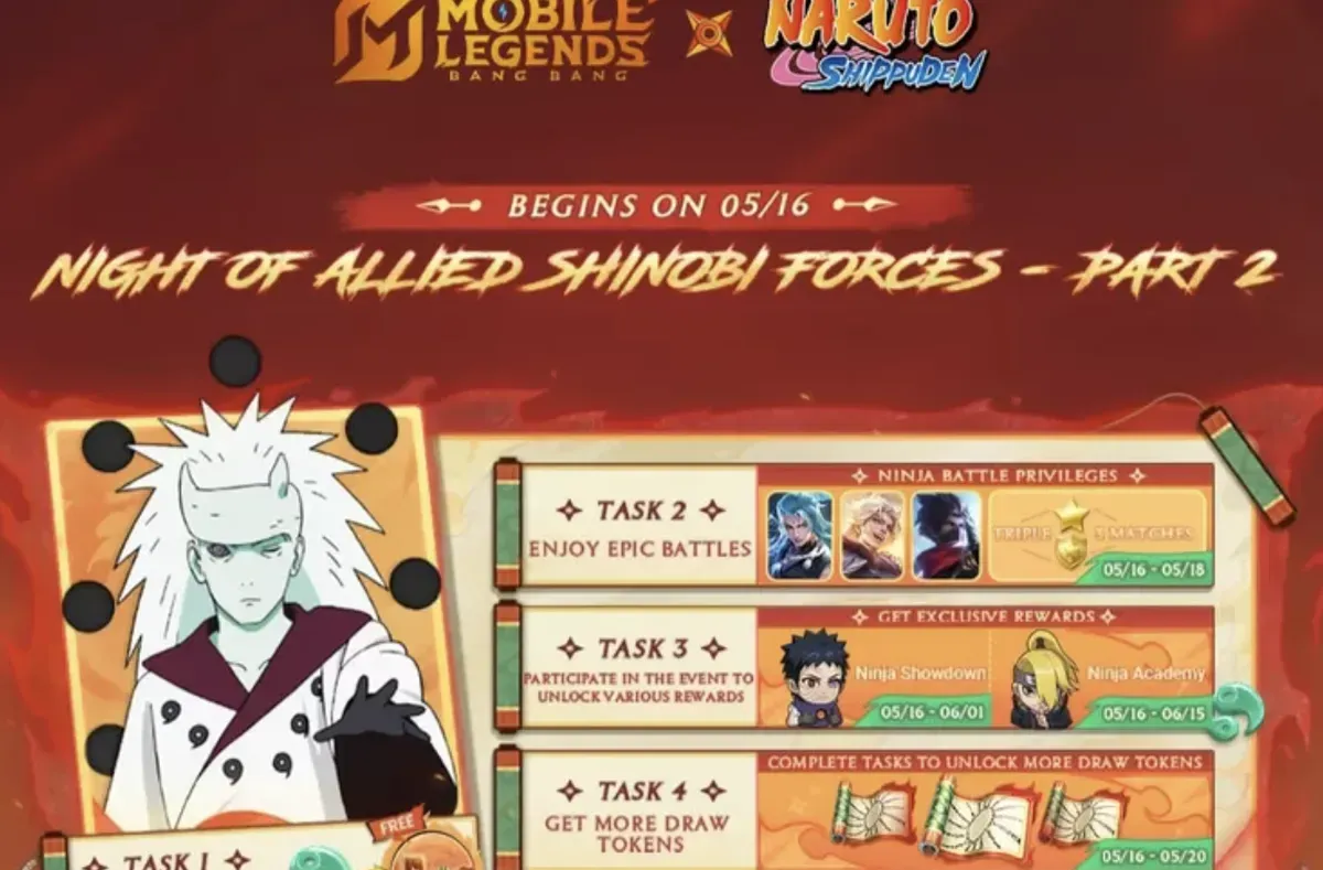 Ilustrasi item Walkie Grass di event Akademi Ninja MLBB x Naruto, yang memberikan efek spesial saat mengikuti hero tertentu. (Sumber: Instagram/@mobilelegendsgame)