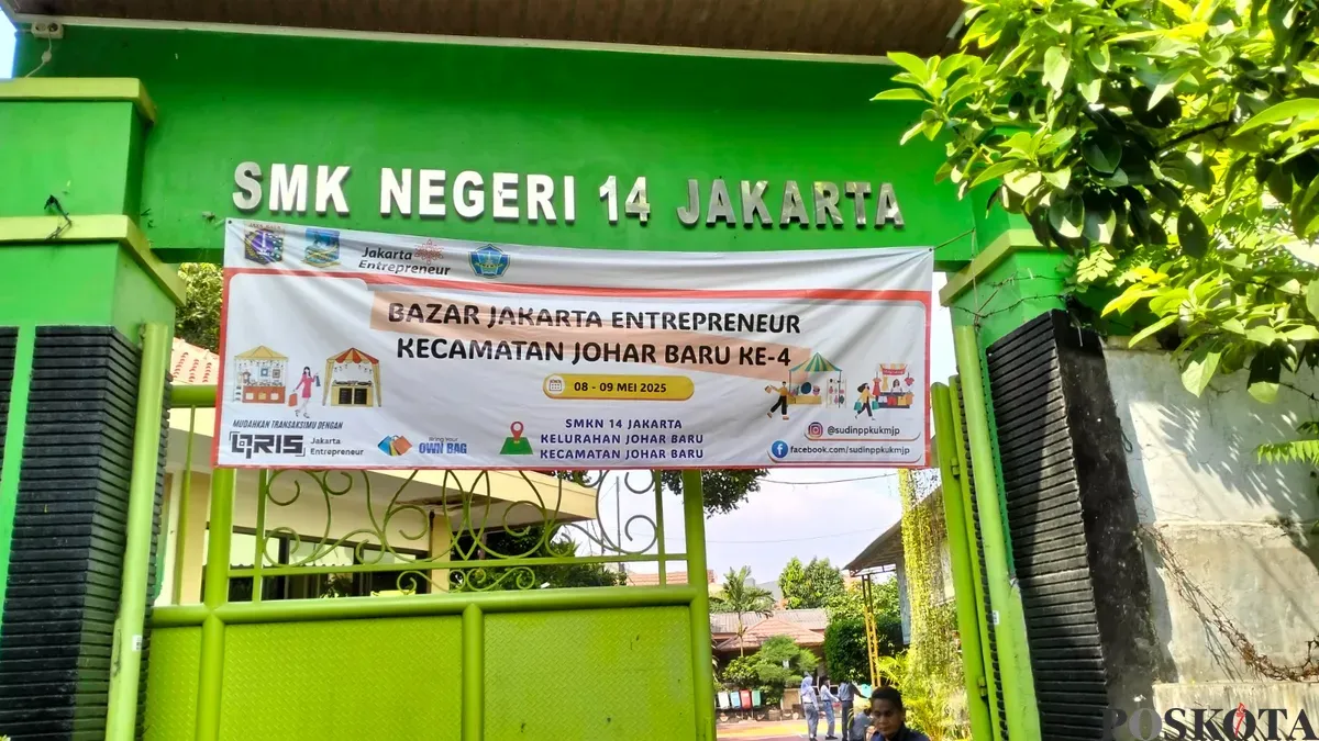 Ilustrasi - SMKN 14 Jakarta, Johar Baru, Jakarta Pusat. (Sumber: Poskota/M. Tegar Jihad)
