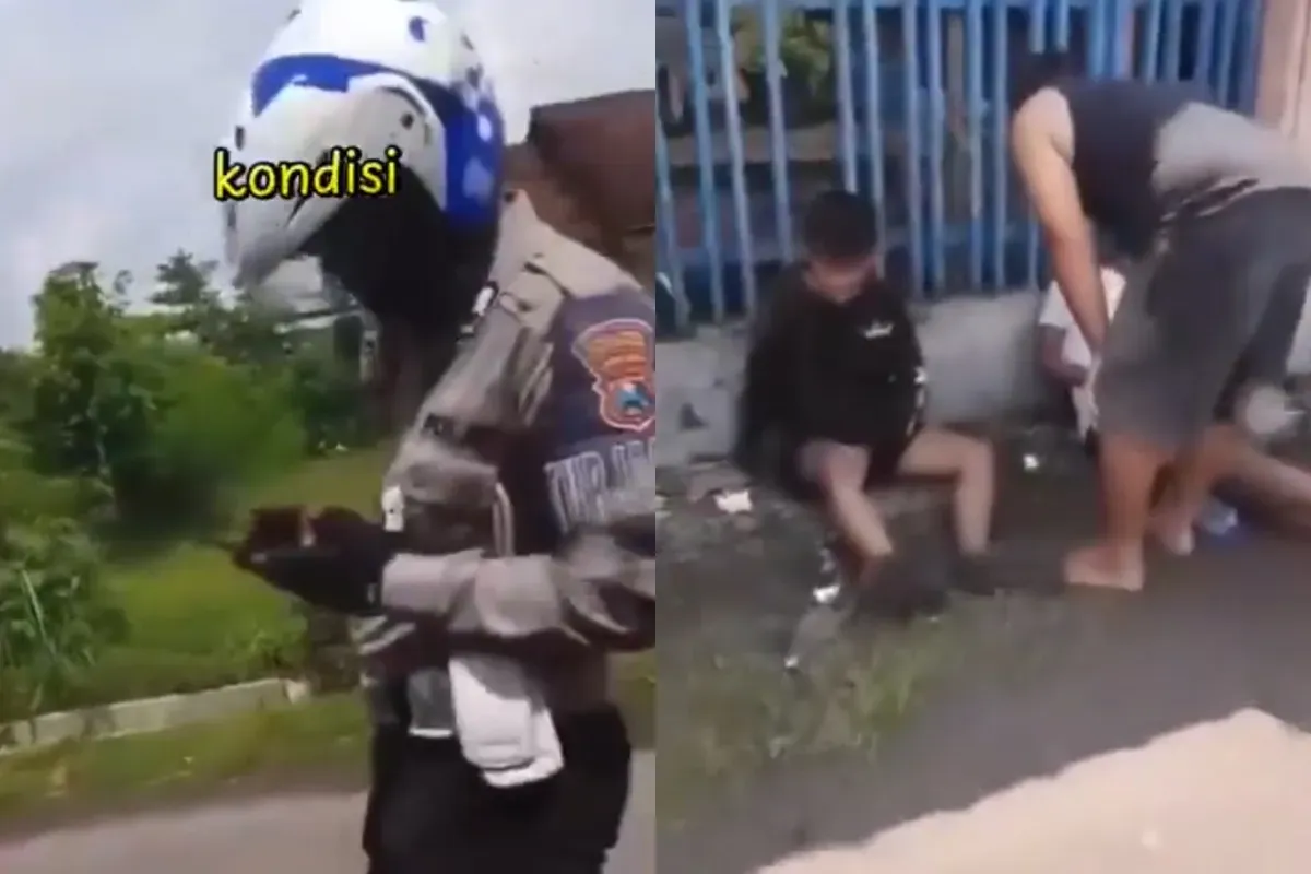 Polisi di Tulungagung diduga menabrak pengendara motor saat melakukan pengejaran.