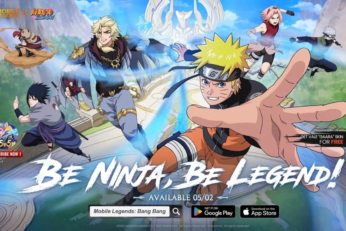 Kunci jawaban kuis Akademi Ninja MLBB x Naruto, event khusus Mobile Legends berhadiah item eksklusif. (Sumber: moonton)
