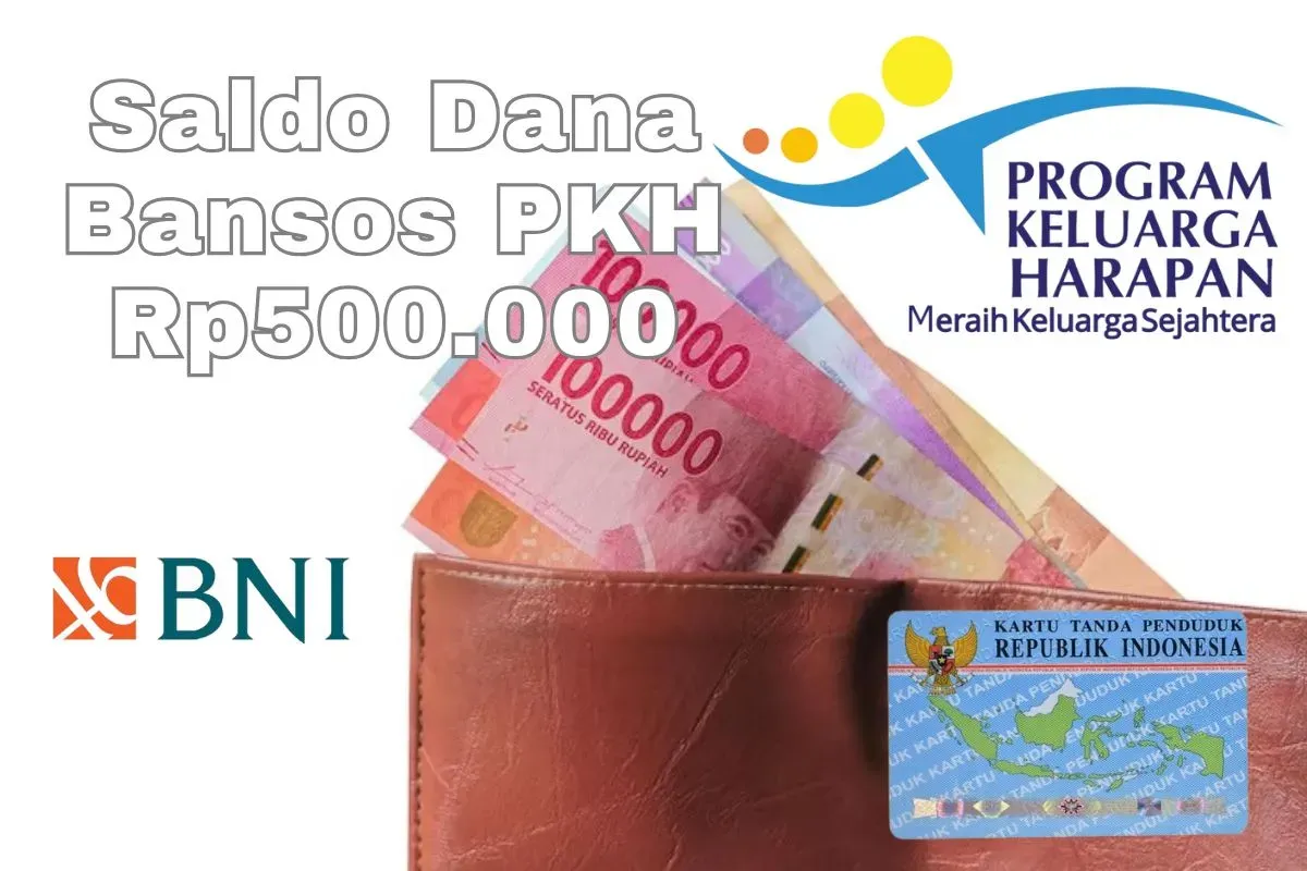 Saldo dana bansos PKH untuk anak sekolah berhasil cair Rp500.000 melalui rekening BNI untuk KPM susulan. (Sumber: Poskota/Syania Nurul Lita Baikuni)