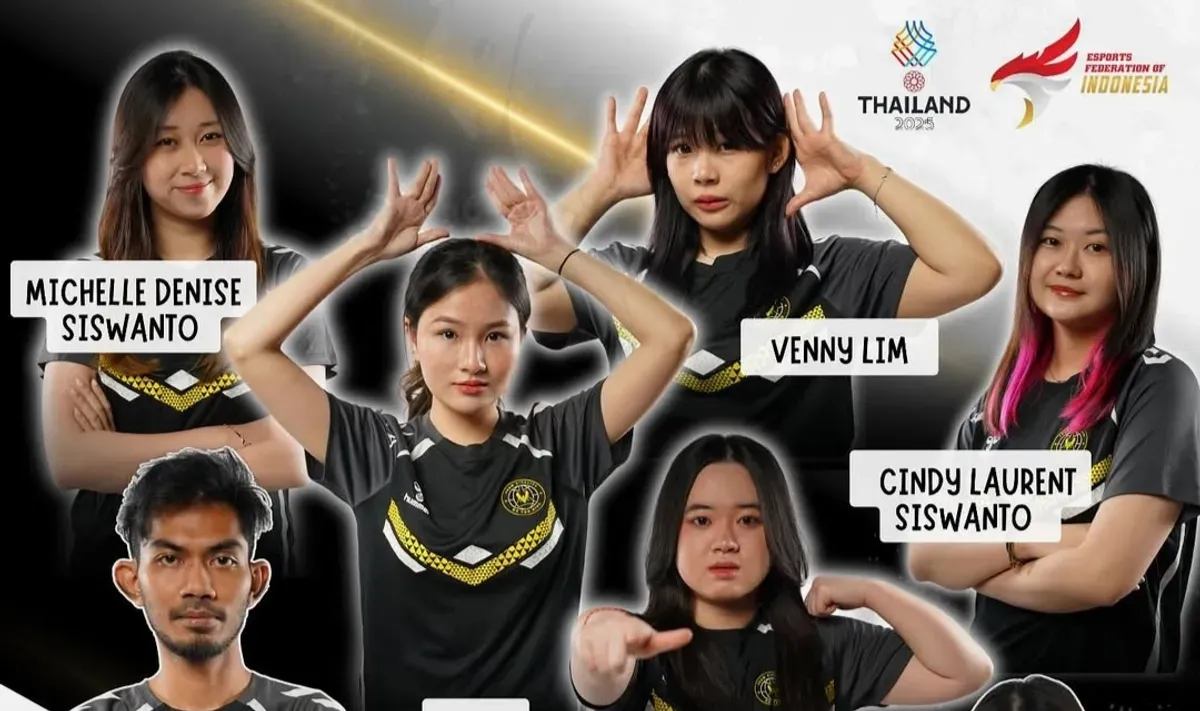 Skuad atlet Esport MLBB perempuan untuk SEA Games Thailand 2025. (IG PBESI)