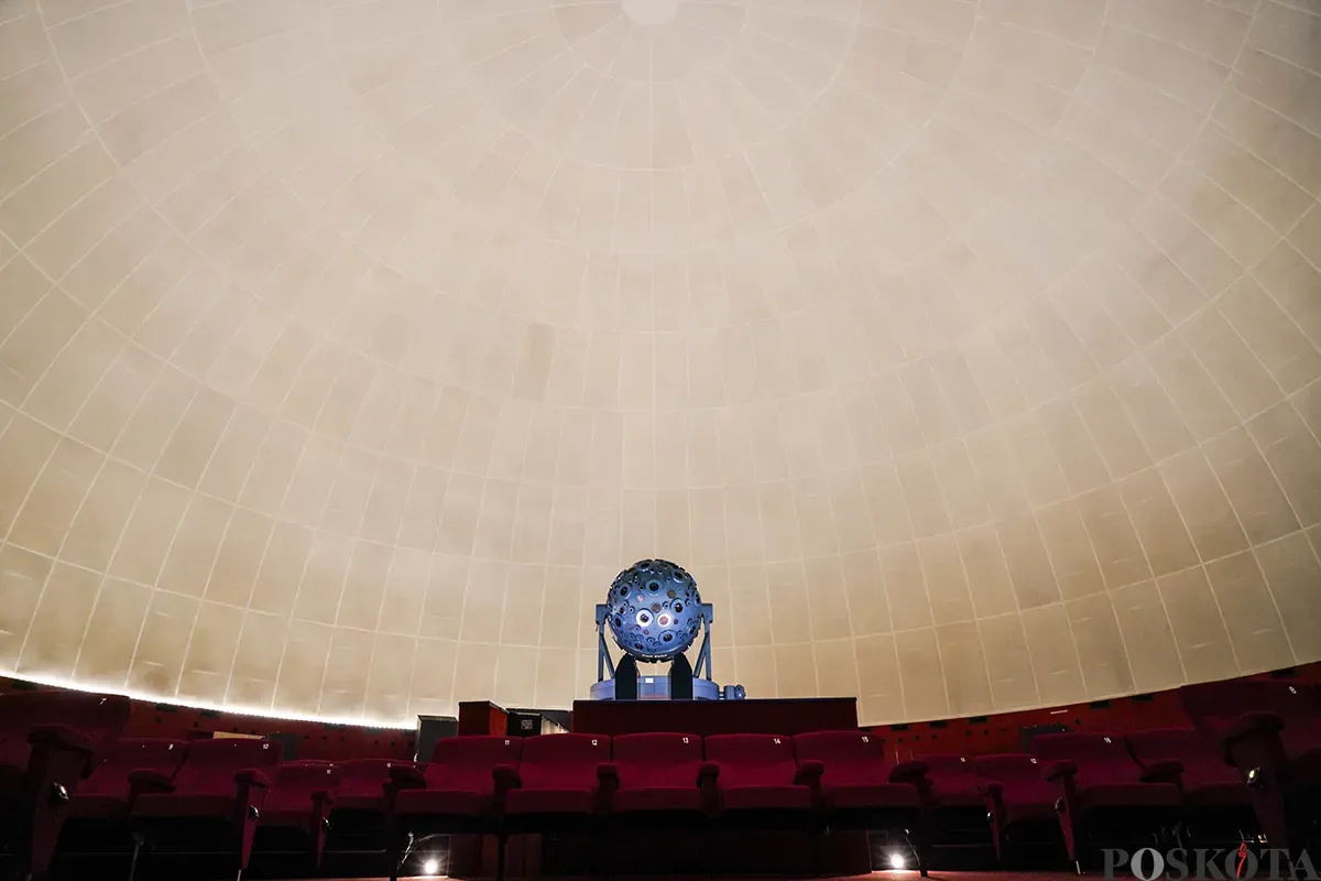 Kondisi bangunan dan fasilitas edukasi di Planetarium Taman Ismail Marzuki (TIM), Jakarta, Selasa, 20 Mei 2025. (Sumber: Poskota/Bilal Nugraha Ginanjar)