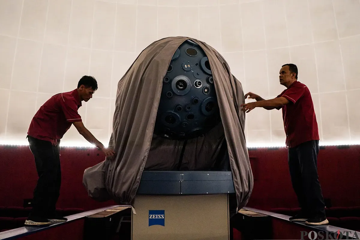 Kondisi bangunan dan fasilitas edukasi di Planetarium Taman Ismail Marzuki (TIM), Jakarta, Selasa, 20 Mei 2025. (Sumber: Poskota/Bilal Nugraha Ginanjar)