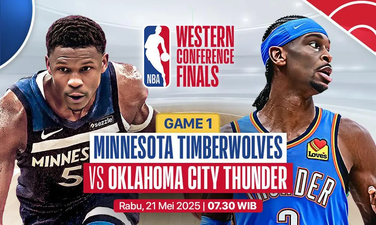 Link live streaming Oklahoma City Thunder vs Minnesota Timberwolves. (Sumber: Vidio)