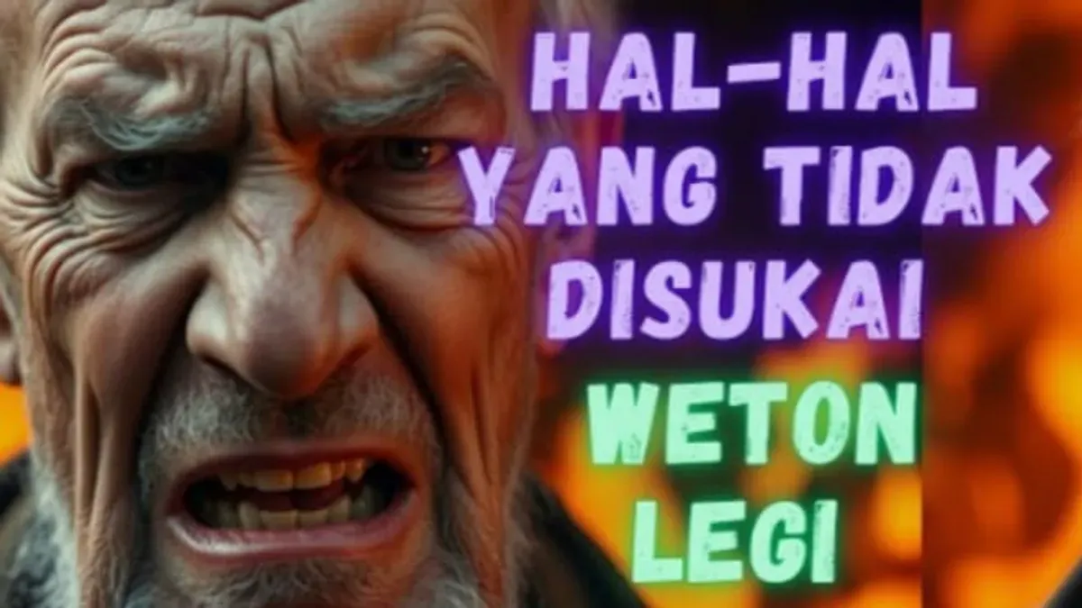 Ilustrasi hal yang tidak disukai weton Legi. (Sumber: YouTube)@Titik Damai Saja)