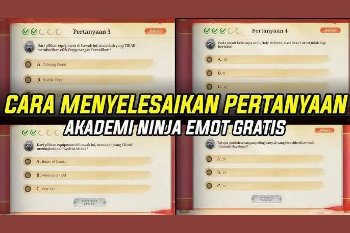 Bocoran jawaban kuis Akademi Ninja MLBB x Naruto, berapa kali bisa mengalahkan turtle sebelum lord muncul? (Sumber: Istimewa)