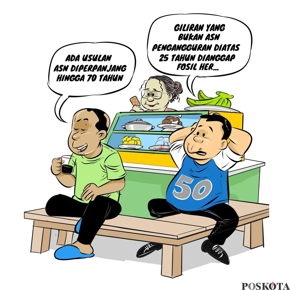 Obrolan Warteg: Bertambah Usia, Kian Bijak (Sumber: Poskota/Arif Setiadi)