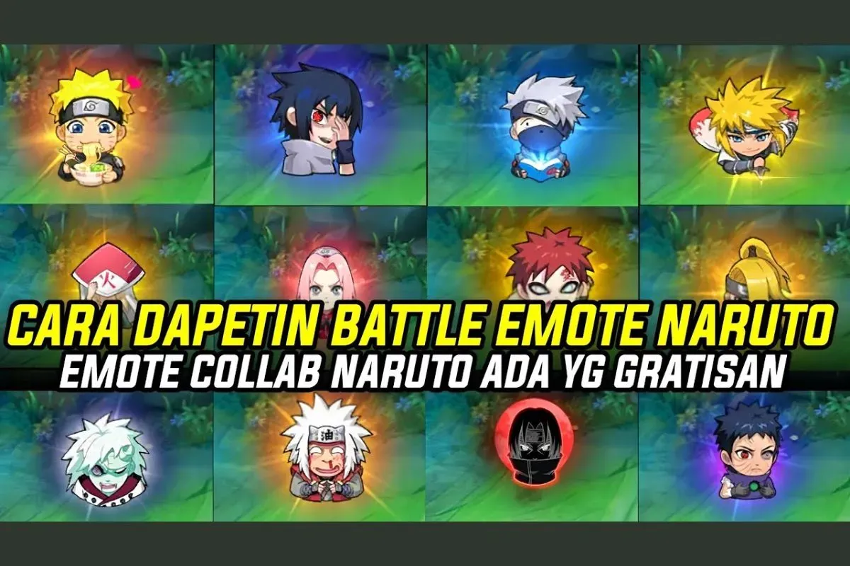 Cara mendapatkan emote kolaborasi MLBB x Naruto dimana? Simak jawabannya. (Sumber: YouTube/Eidura Channel)