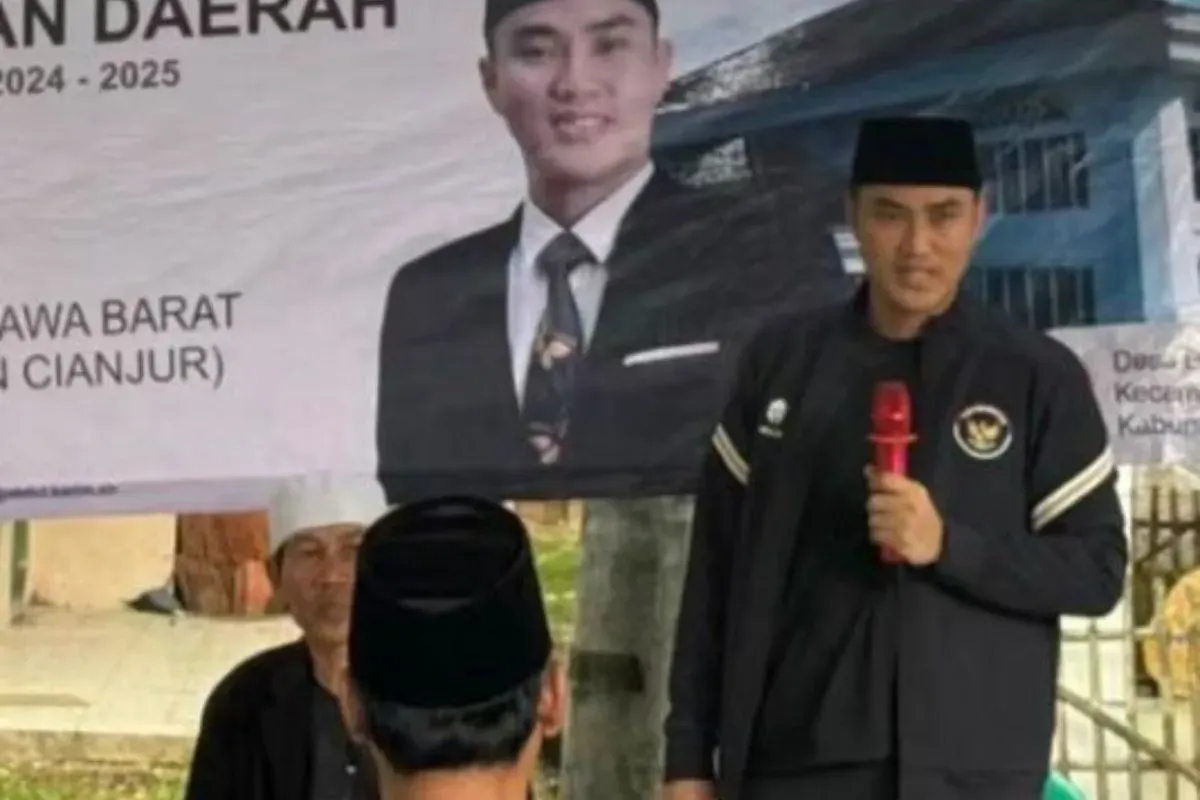 Anggota Komisi IV DPRD Jawa Barat, Abdul Karim saat sosialisasi di Desa Salagedang, Kecamatan Cibeber, Kabupaten Cianjur, Minggu, 25 Mei 2025. (Sumber: Dok. Abdul Karim)