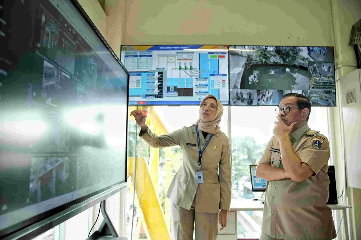 Gubernur Jakarta, Pramono Anung saat resmikan Rumah Pompa Sunter C di Jakut, Senin, 26 Mei 2025. (Sumber: Kominfotik DKI Jakarta)