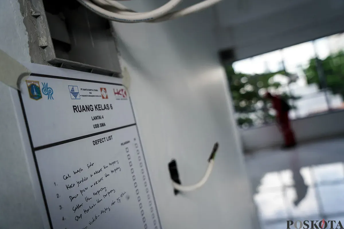 Proyek pembangunan gedung sekolah di Cikini, Jakarta, disorot KPK setelah ditemukan deviasi sebesar 31 persen. (Sumber: POSKOTA | Foto: Bilal Nugraha Ginanjar)