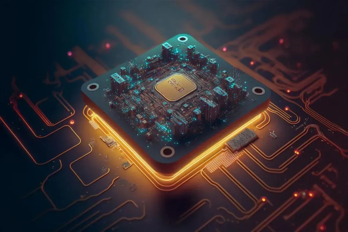Ilustrasi chip. (Sumber: Freepik)