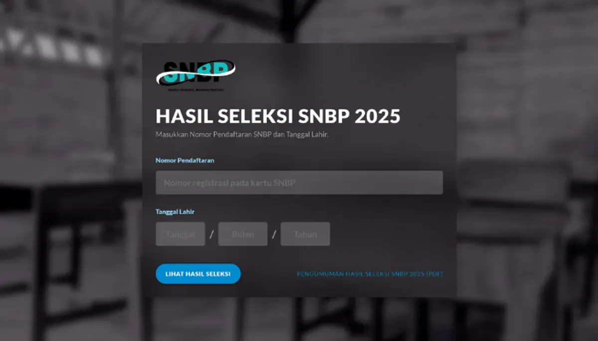 Cara cek hasil SNBP 2025 secara online (Sumber: pengumuman-snbp.snpmb.id)