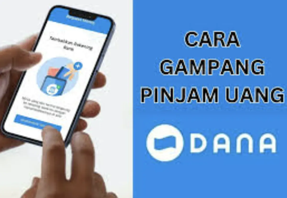 Ilustrasi pengguna smartphone mengajukan pinjaman melalui aplikasi DANA PayLater dengan proses yang cepat, aman, dan tanpa perlu dokumen fisik.