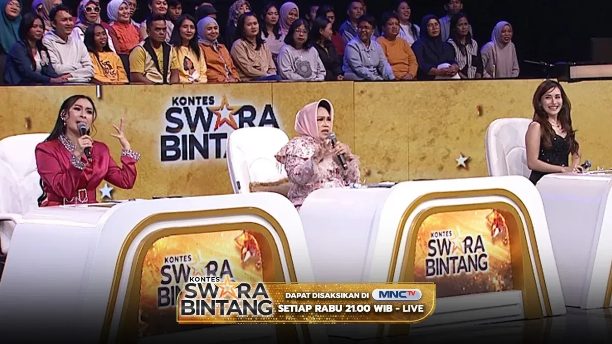 Manggung megah Swara Bintang 2025 makin panas dalam aksi Duel Bintang yang tayang langsung di MNCTV, Rabu, 28 Mei 2025, malam ini. (Sumber: Dokumentasi Istimewa)