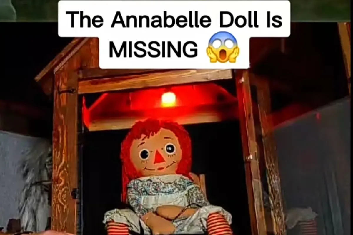 Boneka Annabelle dikabarkan hilang dalam tur keliling AS. (Sumber: TikTok/@rsgud39)