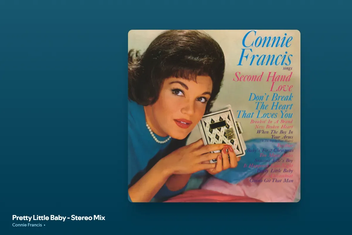 Lirik Lagu Pretty Little Baby dari Connie Francis yang Viral di TikTok, Dirilis Tahun 1962 (Sumber: Spotify/Pretty Little Baby)