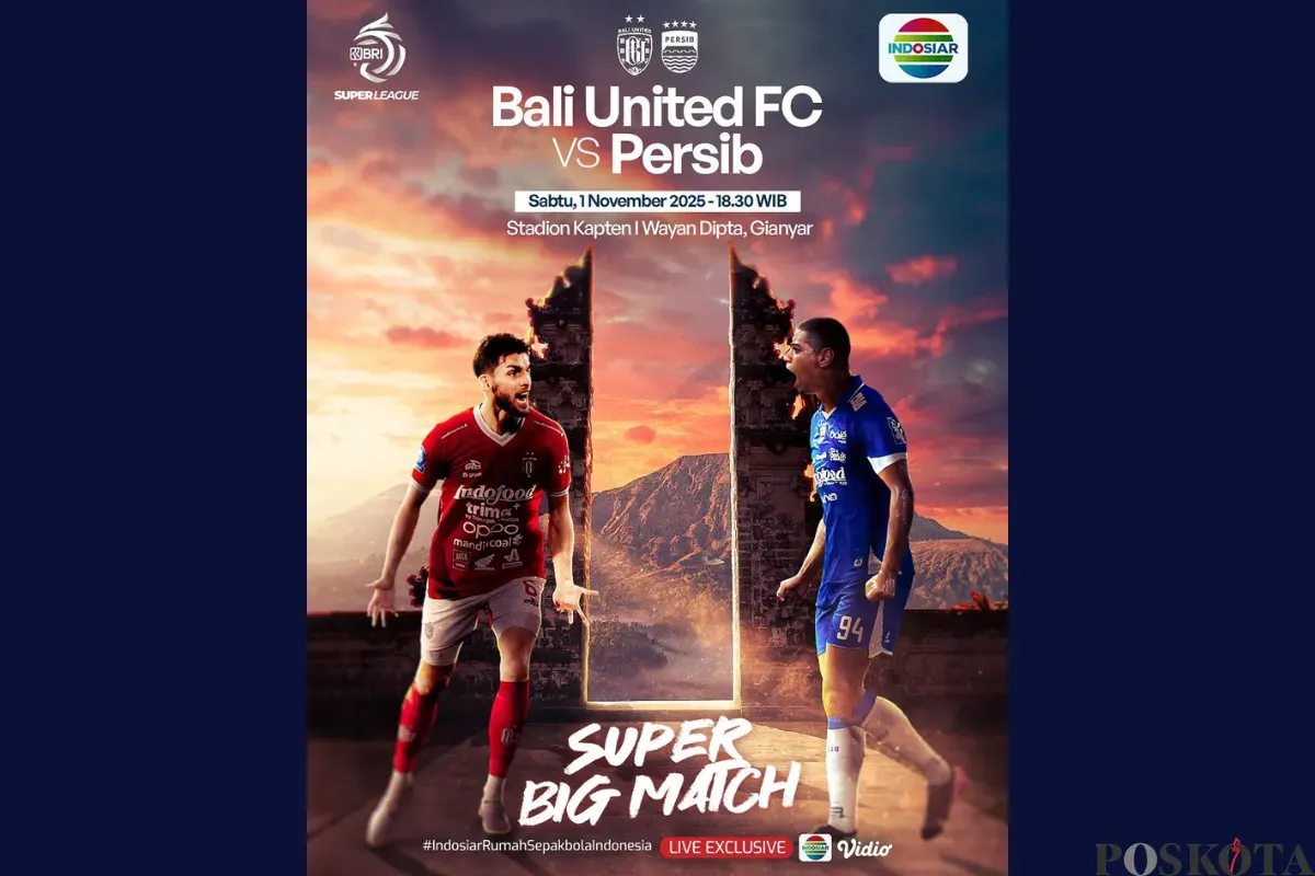 LINK LIVE STREAMING Bali United vs Persib Bandung Hari Ini 1 November 2025 Pukul 19.00 WIB (Sumber: Instagram/sports.indosiar/Edited Muhammad Ibrahim)