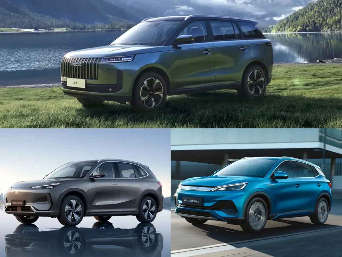 Komparasi JAECOO J5, BYD Atto3 dan Geely EX5. (Sumber: Istimewa)