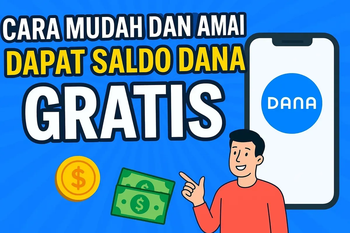 Klaim saldo DANA gratis menggunakan aplikasi penghasil uang dengan mudah dan aman (Sumber: AI)