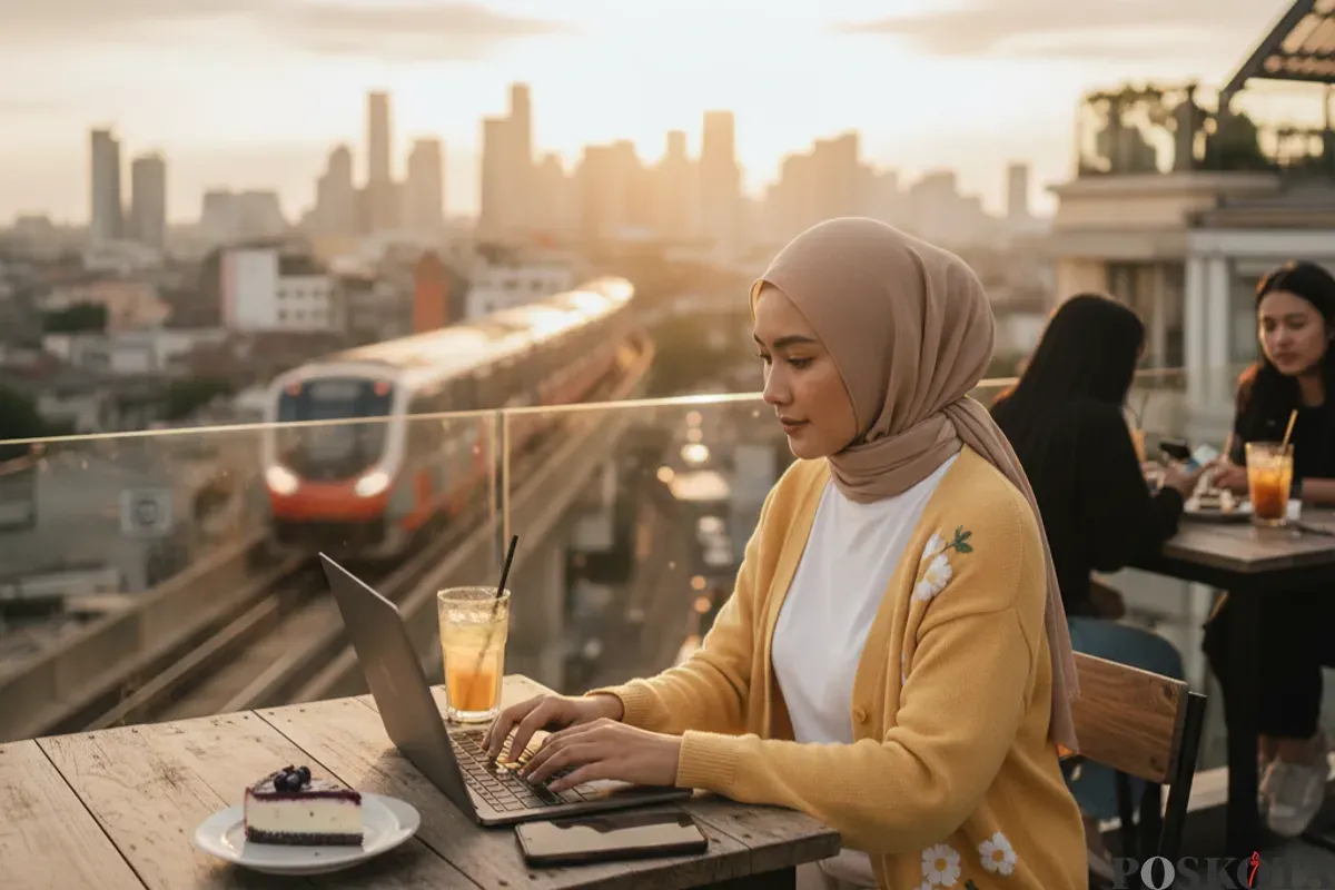 Potret foto estetik yang dibuat pakai prompt Gemini AI yang tepat. (Sumber: Gemini AI)