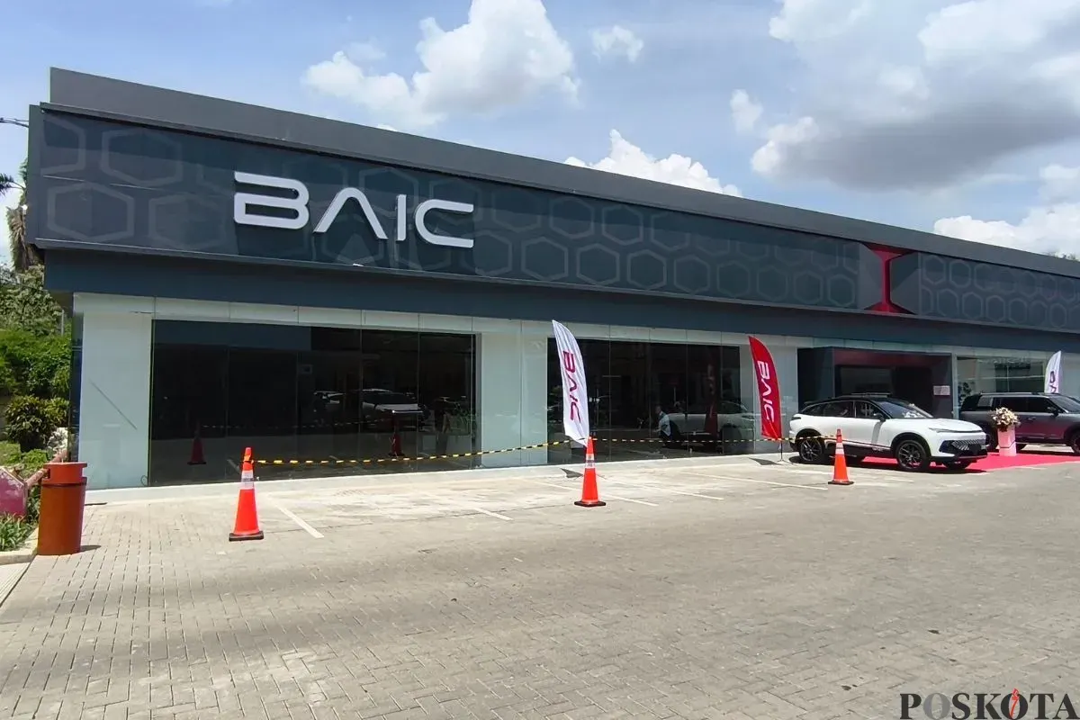Dealer resmi mobil BAIC di Puri Indah, Kembangan Selatan, Jakarta Barat. (Sumber: Poskota/Erwan Hartawan)