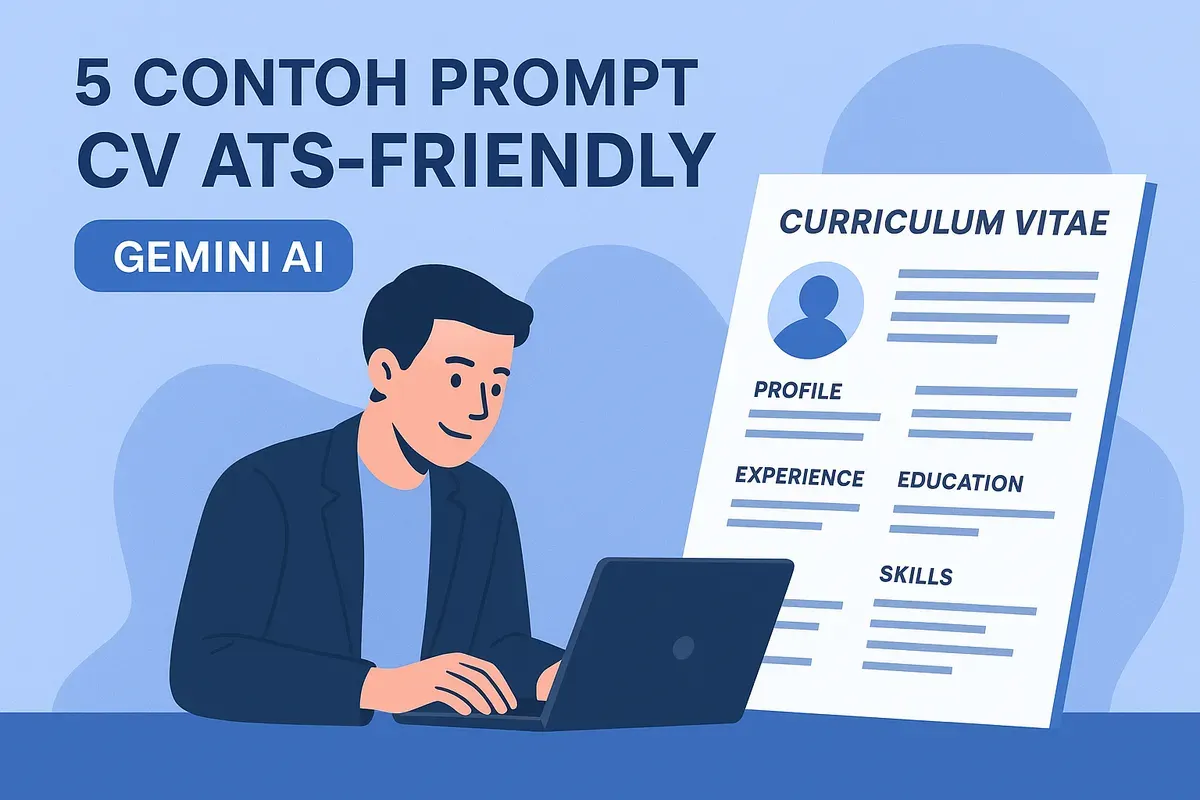 5 Prompt untuk bikin CV ATS-Friendly di Gemini AI (Sumber: AI)