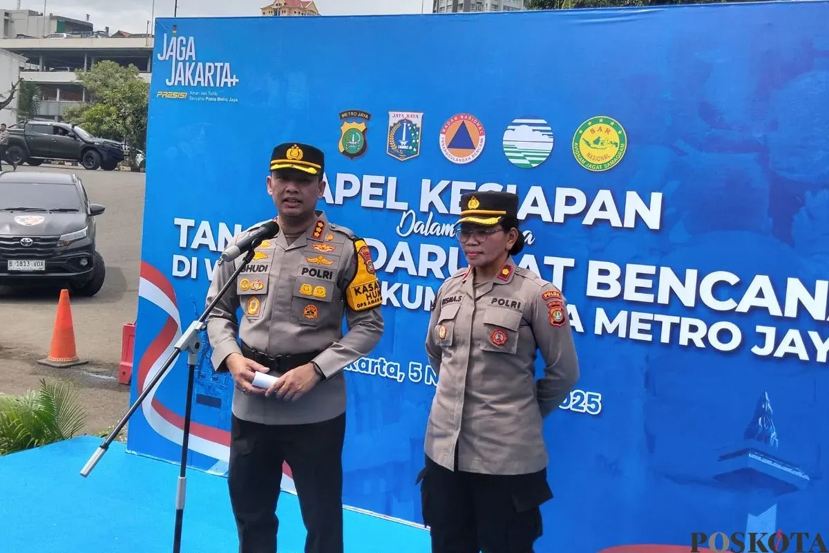 Kepala Bidang Humas Polda Metro Jaya, Kombes Pol Budi Hermanto di Mapolda Metro Jaya, Jakarta Selatan, Rabu, 5 November 2025. (Sumber: Poskota/Ali Mansur)