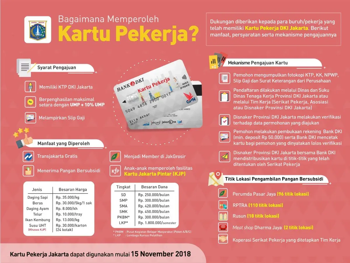 Ingin Naik TransJakarta Gratis? Begini Cara Dapat Kartu Pekerja Jakarta (KPJ) Resmi dari Pemprov DKI (Sumber: X/@Pemprov DKI)