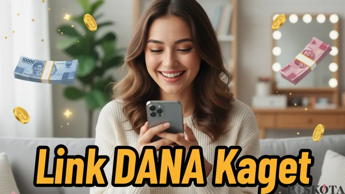 Ilustrasi - Seseorang berhasil menemukan link DANA Kaget. (Sumber: Gemini AI)
