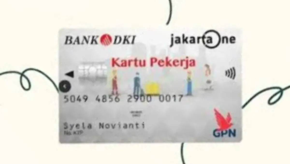 Gambar Kartu Pekerja Jakarta yang merupakan syarat untuk naik transportasi umum gratis di Jakarta. (Sumber: Instagram/@disnakertrans_dki_jakarta)