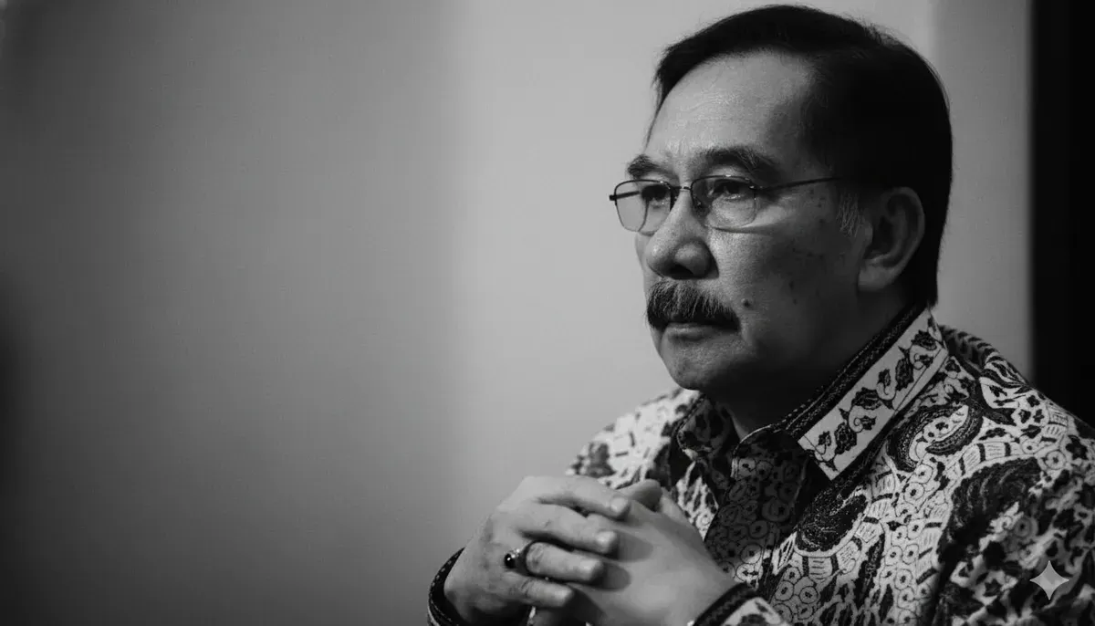 Eks Ketua Komisi Pemberantasan Korupsi (KPK) periode 2007–2009, Antasari Azhar, meninggal dunia di usia 72 tahun, pada Sabtu, 8 November 2025. (Sumber: Generate AI)