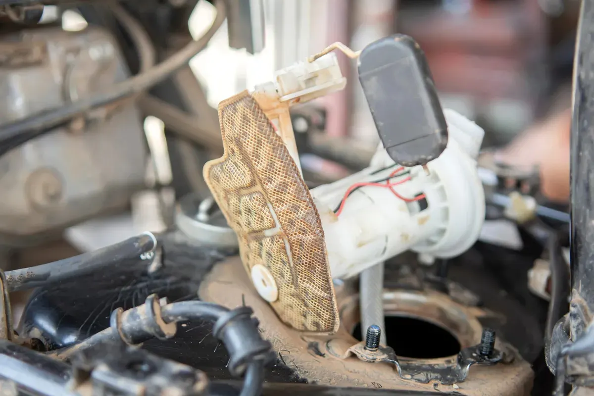 Ilustrasi fuel pump pada sepeda motor. (Sumber: Dok Suzuki)