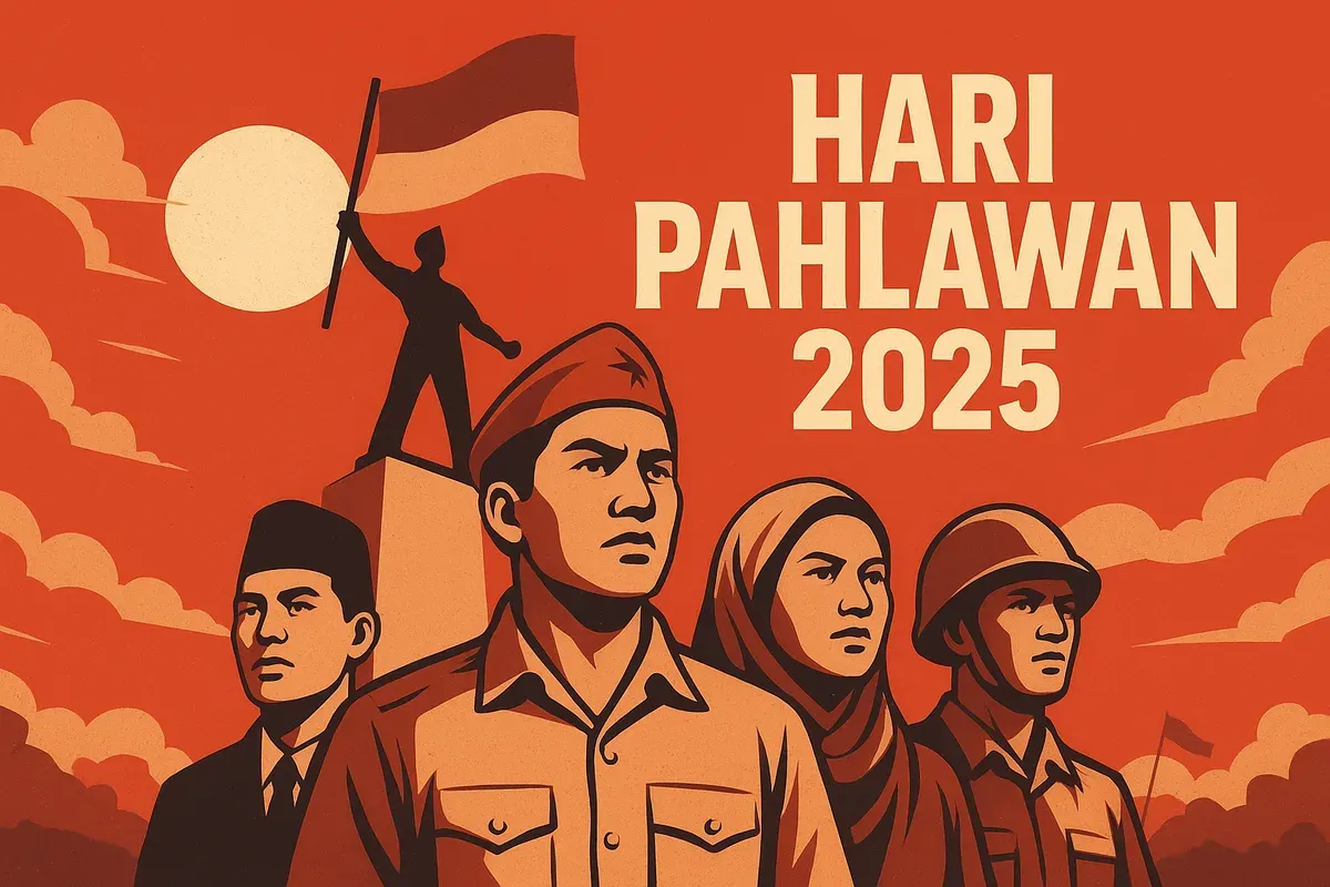 Link untuk menguduh PDF pedoman Hari Pahlawan 2025 (Sumber: AI)