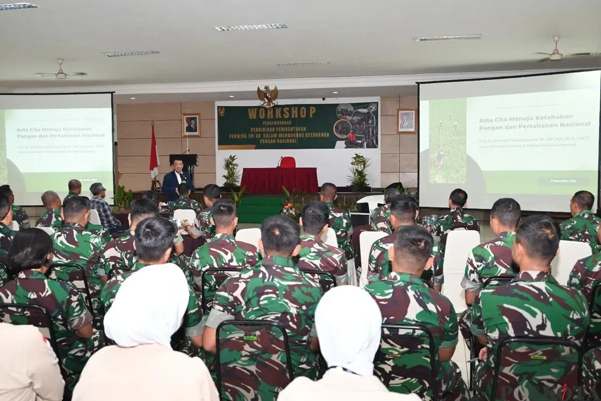 Suasana kegiatan Penguatan Para Peserta DIKTUKPA TNI AD di Markas Besar Sekolah Calon Perwira Angkatan Darat (SECAPA AD) Bandung, Sabtu 8 November 2025. (Sumber: Poskota/Gatot Poedji Utomo)