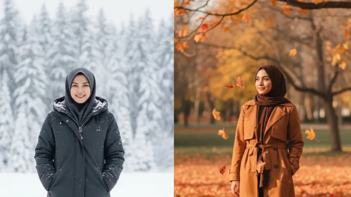 Hasil edit foto berbagai musim pakai prompt Gemini AI. (Sumber: Gemini AI)