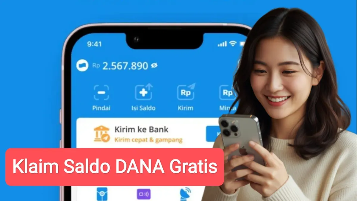Cara dapat saldo DANA gratis secara online. (Sumber: DANA/Gemini AI/edit Poskota)