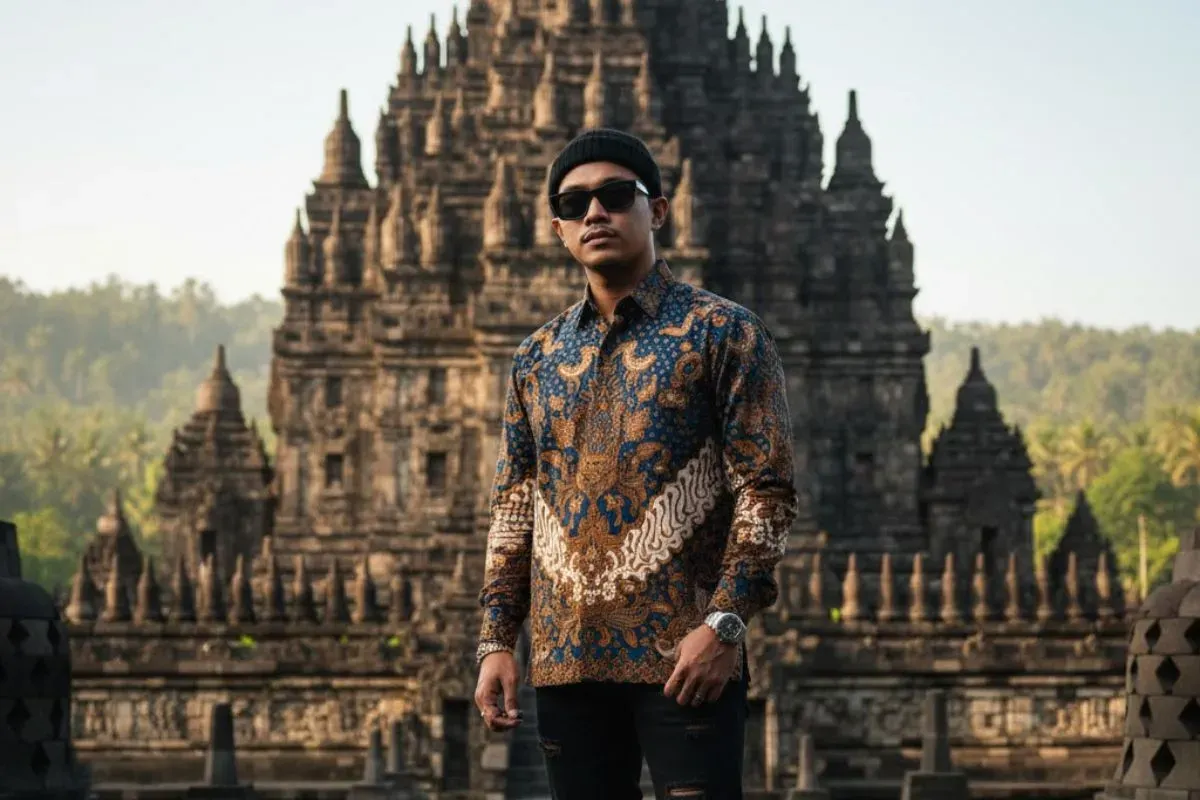 Prompt Gemini AI pakai foto batik. (Sumber: Gemini AI)